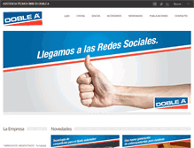 Tablet Screenshot of doble-a.com.ar